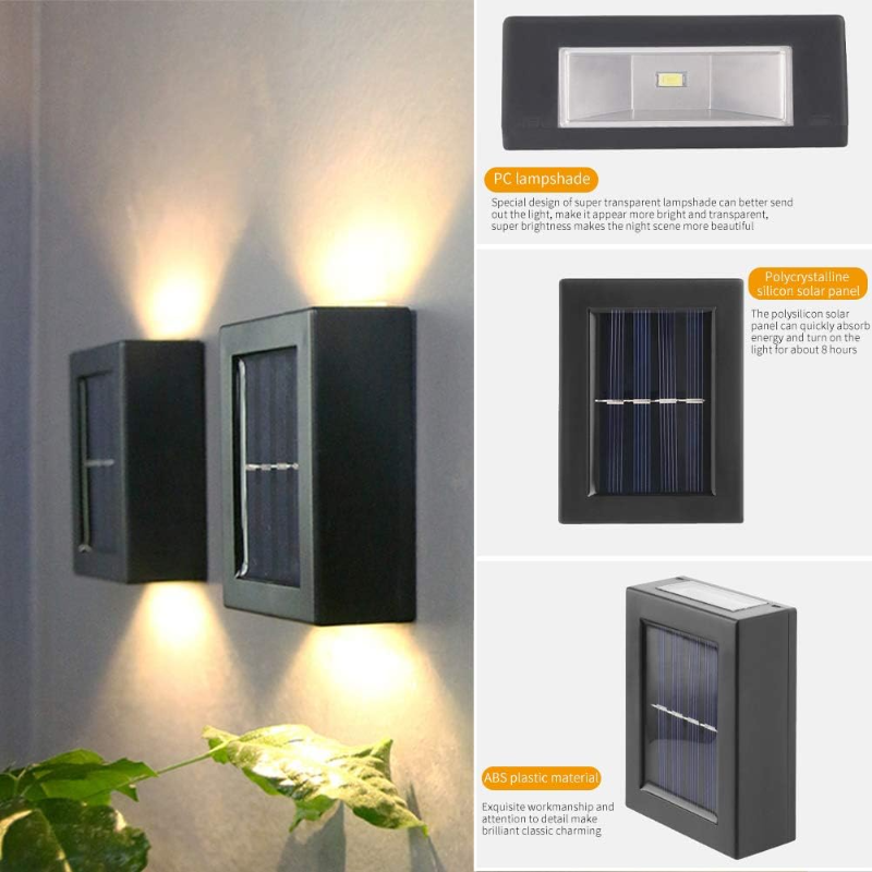 Ledsen™ WallLight: Solar Dobbelt Skygge Væg Lys