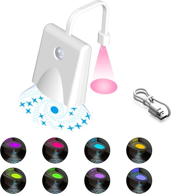 Ledsen™ ToiletLight: Bevægelse Sensor Toilet Nat Lys
