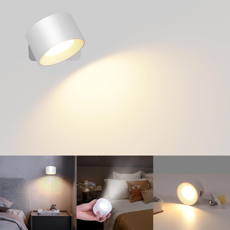 Ledsen™ RotatingLamp 1+1 GRATIS: Roterende Trådløs LED Væg Lampe