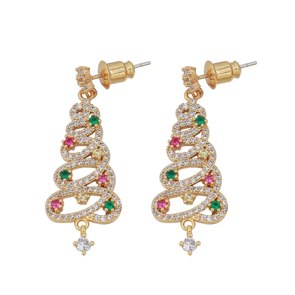 Jewelance™ ChristmasEarrings: Juletræ Øreringe