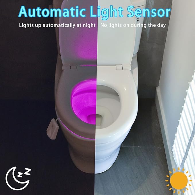 Ledsen™ ToiletLight: Bevægelse Sensor Toilet Nat Lys