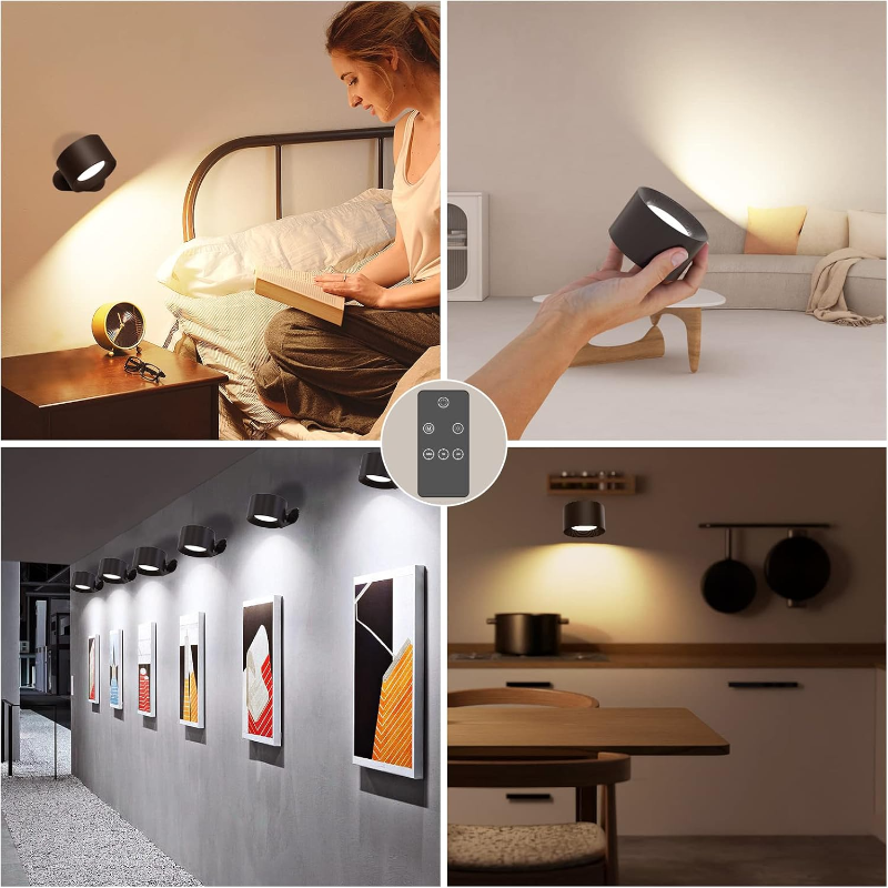 Ledsen™ RotatingLamp 1+1 GRATIS: Roterende Trådløs LED Væg Lampe