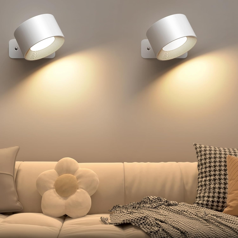 Ledsen™ RotatingLamp 1+1 GRATIS: Roterende Trådløs LED Væg Lampe