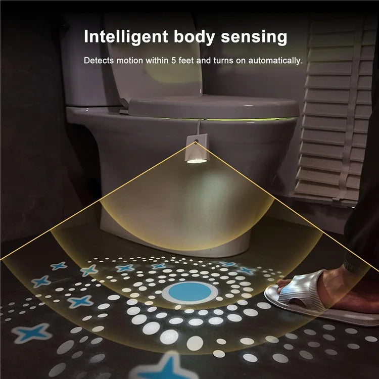 Ledsen™ ToiletLight: Bevægelse Sensor Toilet Nat Lys