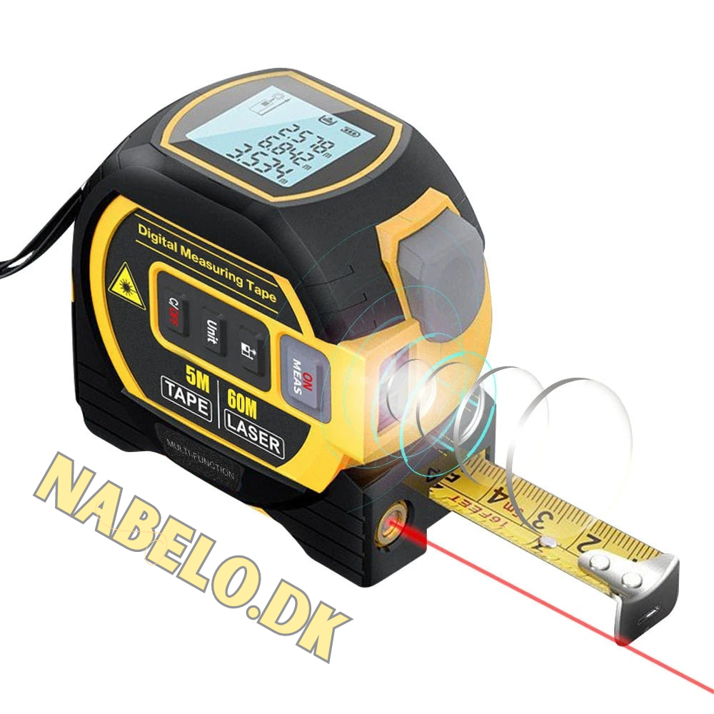 InfralaserTape - 3-In-1 Infrarød Laser Bånd Mål
