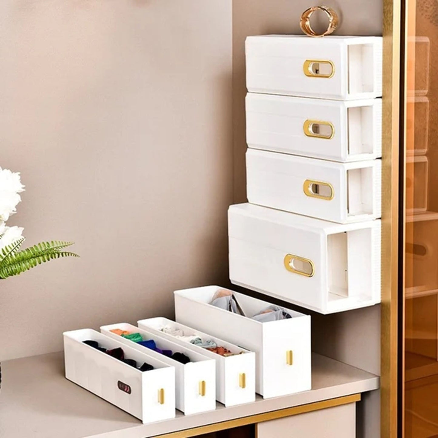 UltiFurni® InvisibleDrawers - Vægmonteret Usynlig Skuffeorganisator