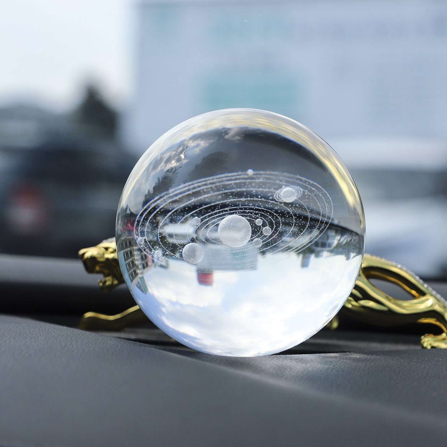 Ledsen™ CrystalBall - 3D-Solsystemkrystalkugle Med LED-Lys