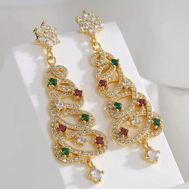 Jewelance™ ChristmasEarrings: Juletræ Øreringe