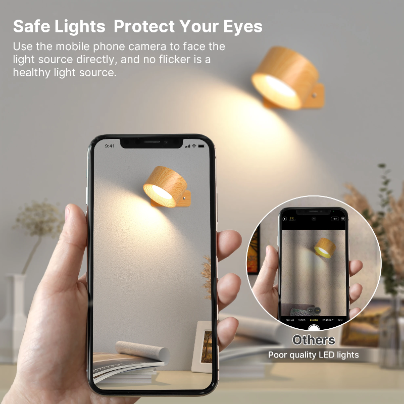 Ledsen™ RotatingLamp 1+1 GRATIS: Roterende Trådløs LED Væg Lampe