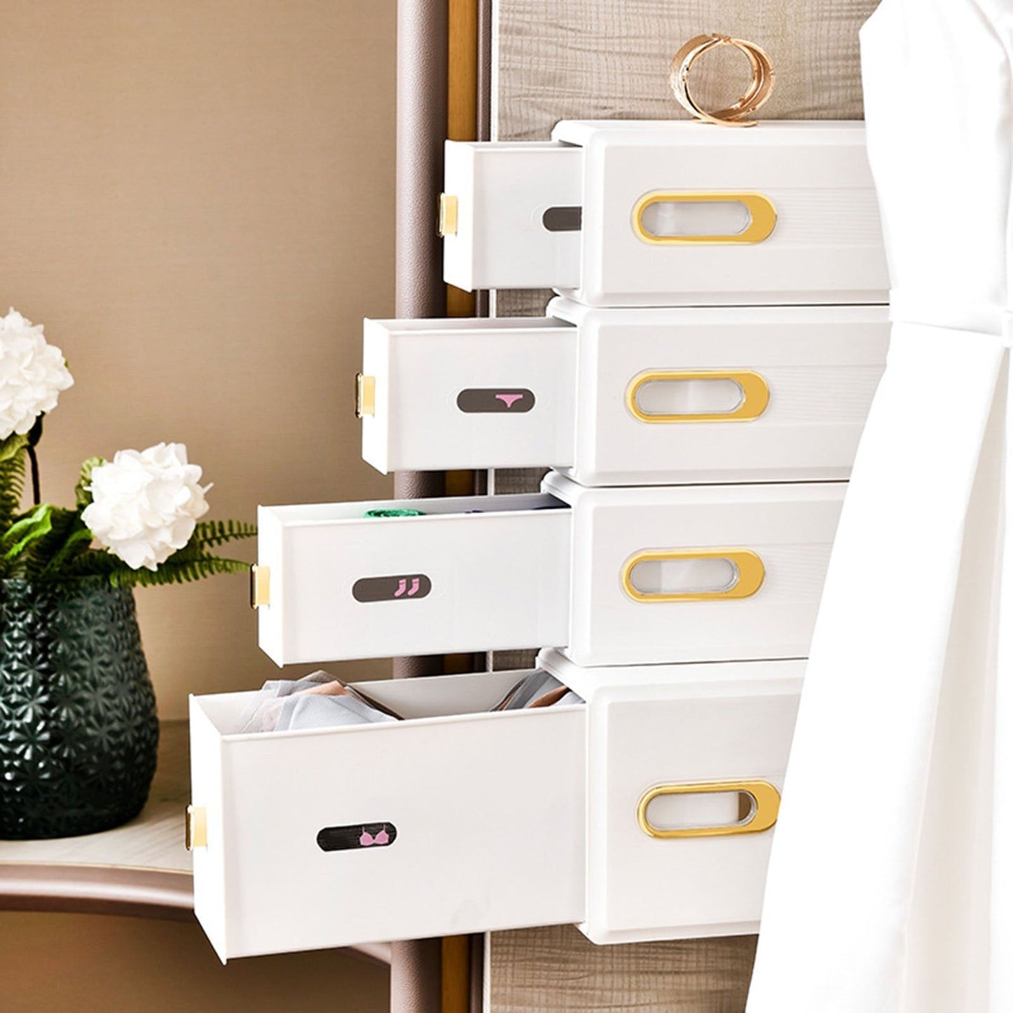 UltiFurni® InvisibleDrawers - Vægmonteret Usynlig Skuffeorganisator