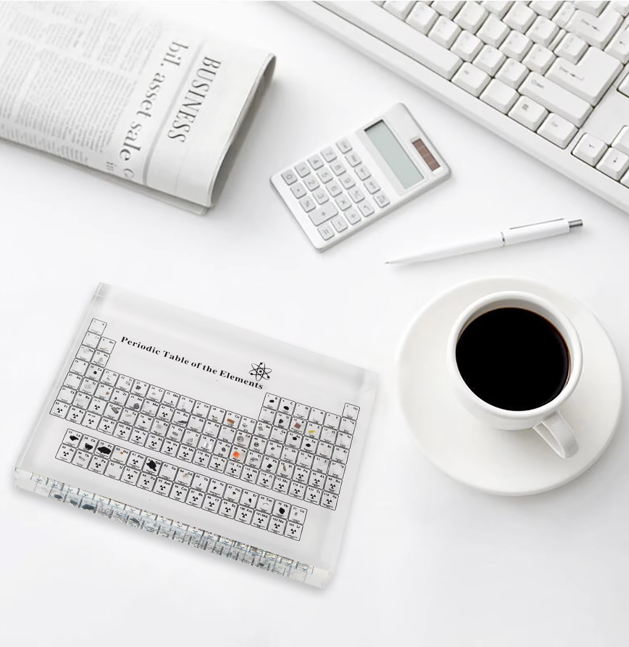 Ledsen™ PeriodicTable: Glas Periodisk Tabel Elementer Med Lys