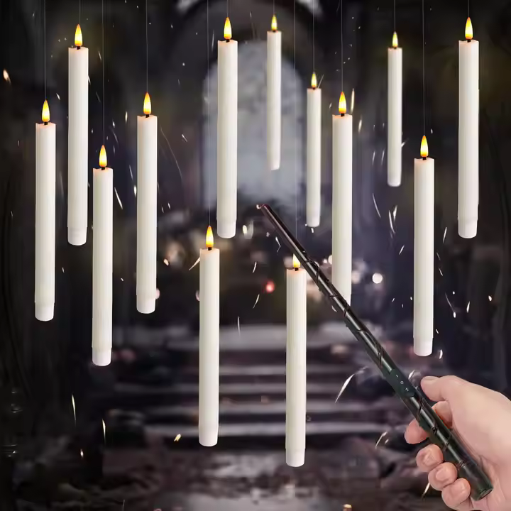 Ledsen™ FloatingCandles - Svævende LED Lys Med Stav Fjernbetjening Controller