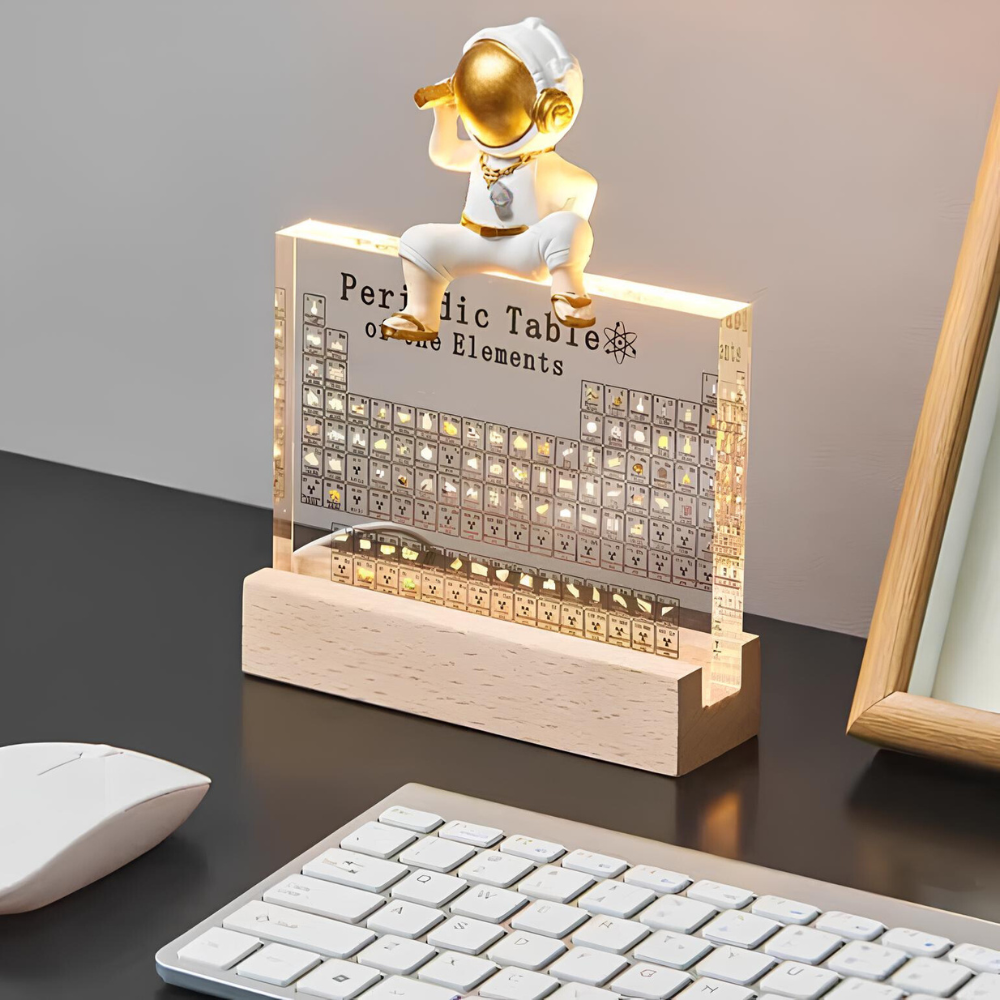 Ledsen™ PeriodicTable: Glas Periodisk Tabel Elementer Med Lys