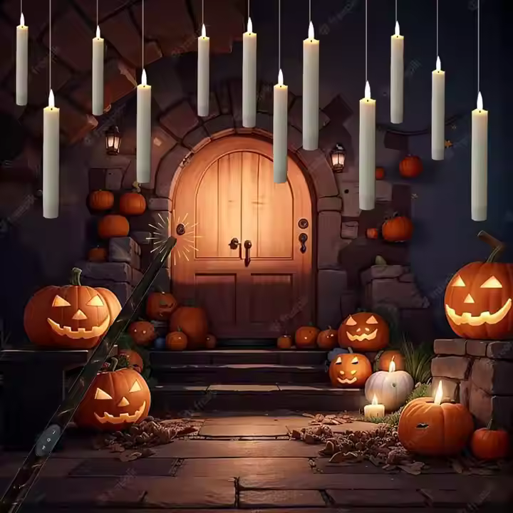 Ledsen™ FloatingCandles - Svævende LED Lys Med Stav Fjernbetjening Controller