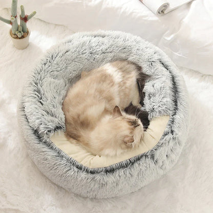 DogCatFri™ CozyCave - Premium Plys-Sengehule Til Kæledyr