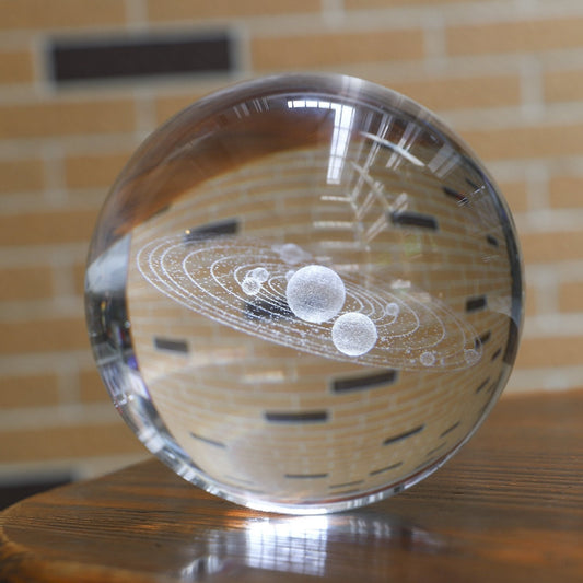 Ledsen™ CrystalBall - 3D-Solsystemkrystalkugle Med LED-Lys