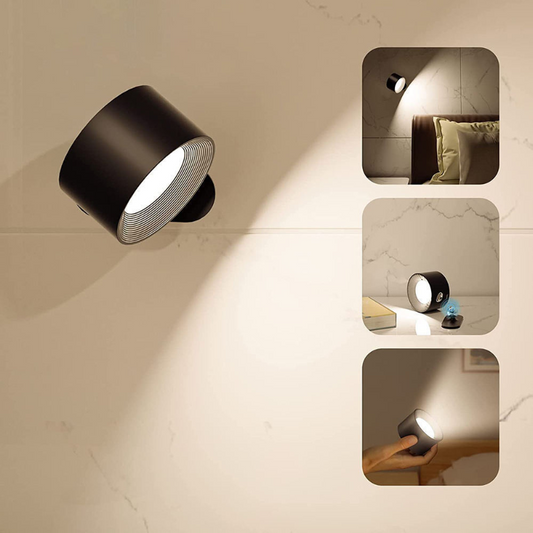 Ledsen™ RotatingLamp 1+1 GRATIS: Roterende Trådløs LED Væg Lampe