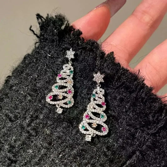 Jewelance™ ChristmasEarrings: Juletræ Øreringe