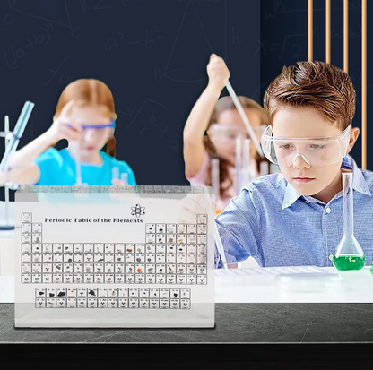 Ledsen™ PeriodicTable:  Glas Periodisk Tabel Elementer Med Lys