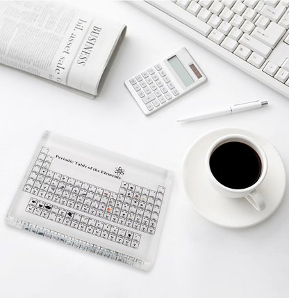 Ledsen™ PeriodicTable:  Glas Periodisk Tabel Elementer Med Lys