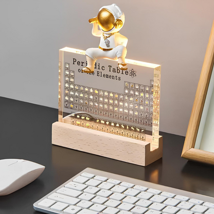 Ledsen™ PeriodicTable:  Glas Periodisk Tabel Elementer Med Lys