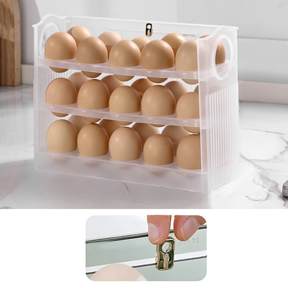 EggBox - Tre Lag Med Selvreturnering Boks Til Opbevaring Af Æg