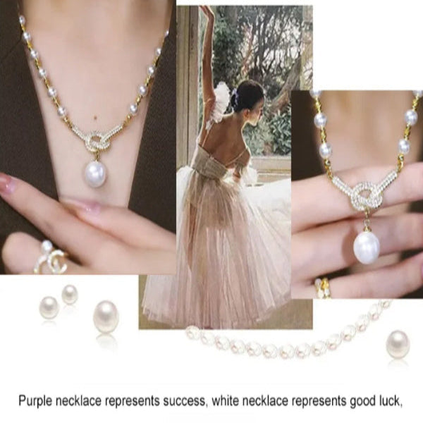 Jewelance™ PearlNecklace 1+1 GRATIS: Kvinders Elegant Perleperle Halskæde