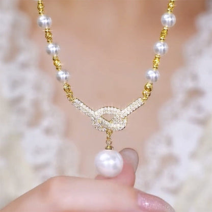 Jewelance™ PearlNecklace 1+1 GRATIS: Kvinders Elegant Perleperle Halskæde