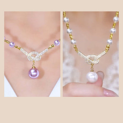 Jewelance™ PearlNecklace 1+1 GRATIS: Kvinders Elegant Perleperle Halskæde